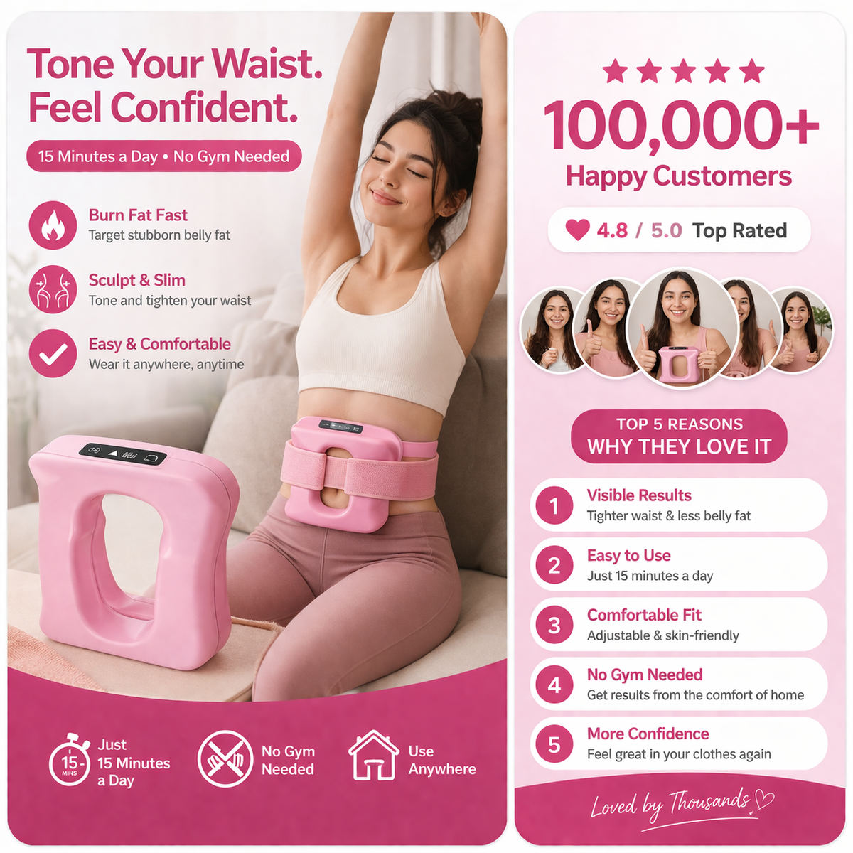 Relieve Muscle Tension in Minutes - Multifunctional fascia ring for the Entire Body